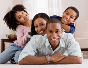 A family enjoying time together