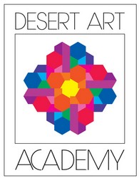 Desert Art Academy Logo Desert Art Academy logo with a kaleidoscope of colors